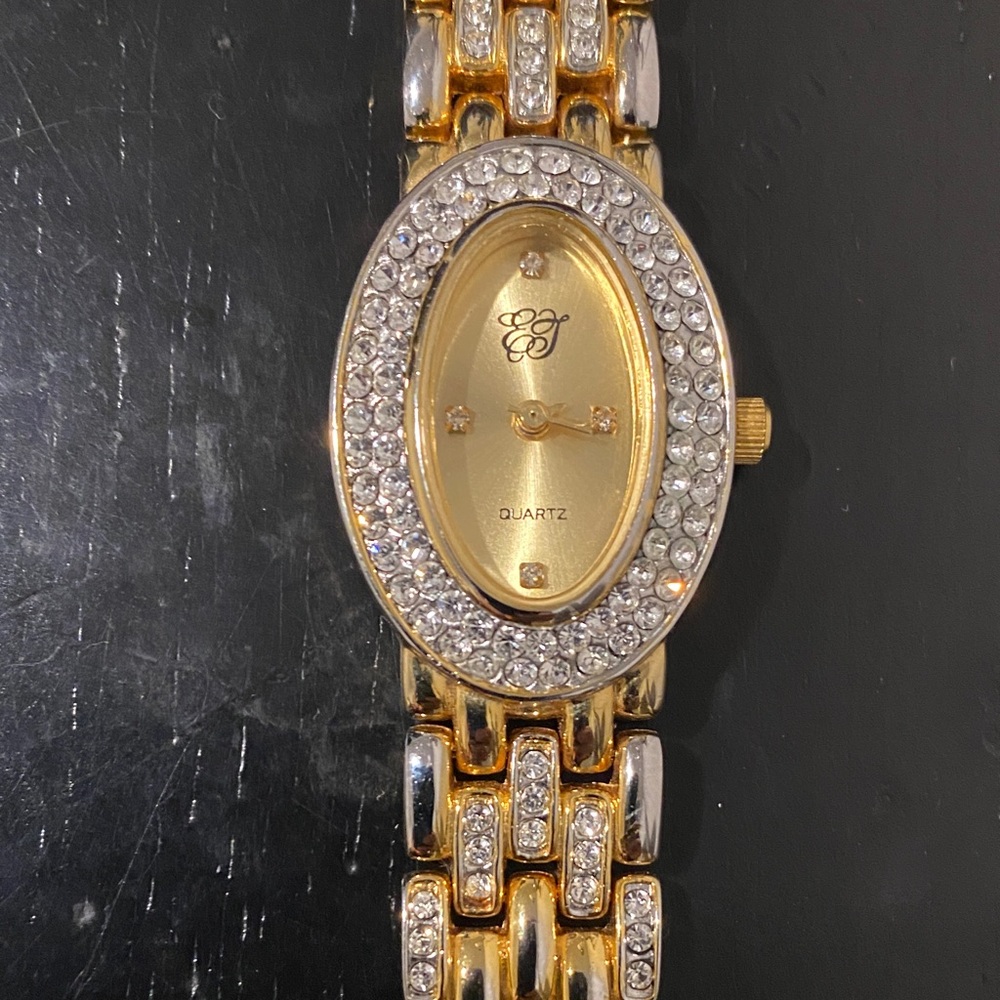 Elegant Gold and Silver Women's Watch